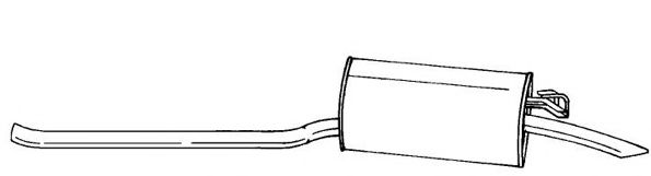 AKS DASIS SG13619 Глушитель выхлопных газов конечный 