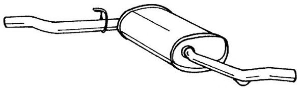 AKS DASIS SG12691 Глушитель выхлопных газов конечный 