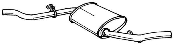 AKS DASIS SG12663 Глушитель выхлопных газов конечный 