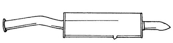 AKS DASIS SG12662 Глушитель выхлопных газов конечный 