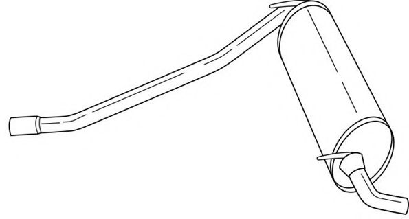 AKS DASIS SG12602 Глушитель выхлопных газов конечный 