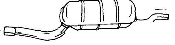 AKS DASIS SG12000 Глушитель выхлопных газов конечный 