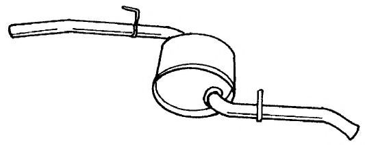 AKS DASIS SG11606 Глушитель выхлопных газов конечный 