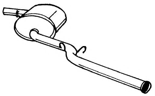 AKS DASIS SG11605 Глушитель выхлопных газов конечный 
