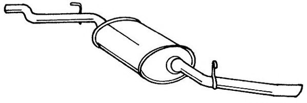 AKS DASIS SG11604 Глушитель выхлопных газов конечный 
