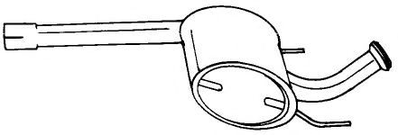 AKS DASIS SG50444 Средний глушитель выхлопных газов 