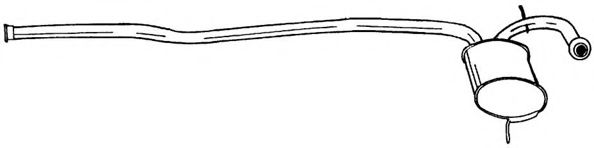 AKS DASIS SG50416 Средний глушитель выхлопных газов 