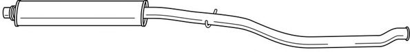 AKS DASIS SG45424 Средний глушитель выхлопных газов для PEUGEOT 206 (Пежо 206) AKS DASIS SG45424 Средний глушитель выхлопных газов для PEUGEOT 206 (Пежо 206)