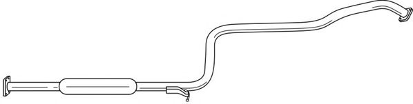 AKS DASIS SG38420 Средний глушитель выхлопных газов 