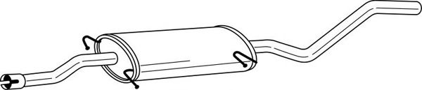 AKS DASIS SG35465 Средний глушитель выхлопных газов 