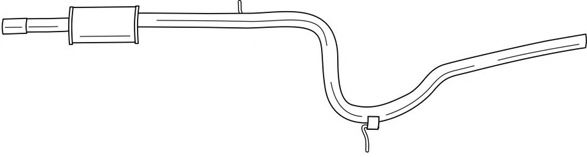 AKS DASIS SG12473 Средний глушитель выхлопных газов 