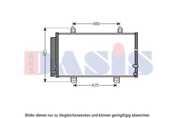 AKS DASIS 212090N Конденсатор, кондиционер для LEXUS (Лексус) AKS DASIS 212090N Конденсатор, кондиционер для LEXUS (Лексус)