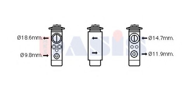 AKS DASIS 840262N Расширительный клапан, кондиционер 86698 для VOLVO V70 II (Вольво V70 2) AKS DASIS 840262N Расширительный клапан, кондиционер 86698 для VOLVO V70 II (Вольво V70 2)
