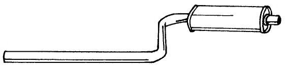 AKS DASIS SG12407 Средний глушитель выхлопных газов 