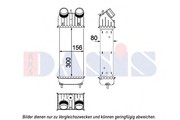 AKS DASIS 067016N Интеркулер для PEUGEOT 207 (Пежо 207) AKS DASIS 067016N Интеркулер для PEUGEOT 207 (Пежо 207)