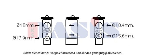 AKS DASIS 840263N Расширительный клапан, кондиционер для BMW Z4 (Бмв Z4) AKS DASIS 840263N Расширительный клапан, кондиционер для BMW Z4 (Бмв Z4)