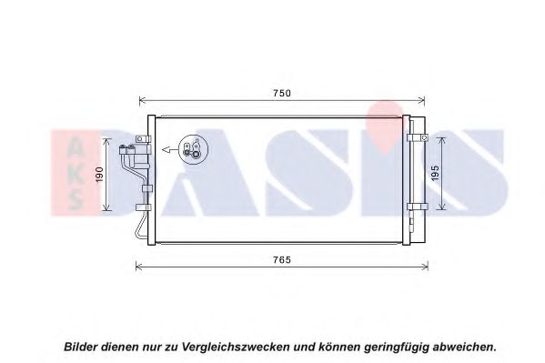 AKS DASIS 562047N Конденсатор, кондиционер 06 2008 для HYUNDAI (Хендай) AKS DASIS 562047N Конденсатор, кондиционер 06 2008 для HYUNDAI (Хендай)