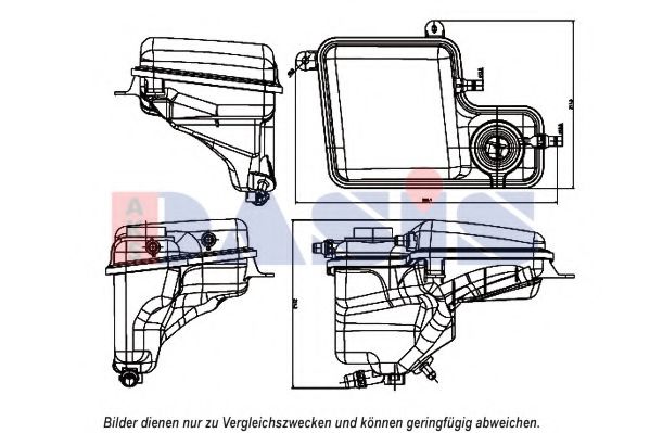 AKS DASIS 053013N Компенсационный бак, охлаждающая жидкость 