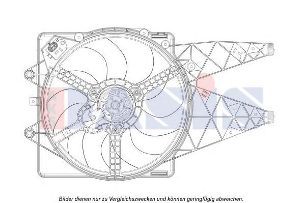 AKS DASIS 088138N Вентилятор, охлаждение двигателя для автомобилей с кондиционером для FIAT BRAVO II (Фиат Брава 2) AKS DASIS 088138N Вентилятор, охлаждение двигателя для автомобилей с кондиционером для FIAT BRAVO II (Фиат Брава 2)