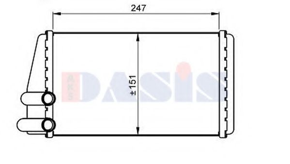 AKS DASIS 029006N Теплообменник, отопление салона для LAND ROVER DEFENDER (Ленд ровер/лэнд ровер Дэфэндэр) AKS DASIS 029006N Теплообменник, отопление салона для LAND ROVER DEFENDER (Ленд ровер/лэнд ровер Дэфэндэр)