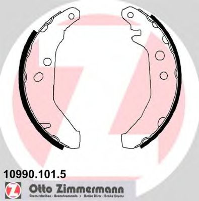 ZIMMERMANN 10990.101.5 Тормозные колодоки для FORD FIESTA (Форд Фиэста) ZIMMERMANN 10990.101.5 Тормозные колодоки для FORD FIESTA (Форд Фиэста)