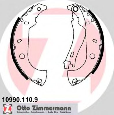 ZIMMERMANN 10990.110.9 Тормозные колодоки для FIAT TEMPRA (Фиат Тэмпра) ZIMMERMANN 10990.110.9 Тормозные колодоки для FIAT TEMPRA (Фиат Тэмпра)