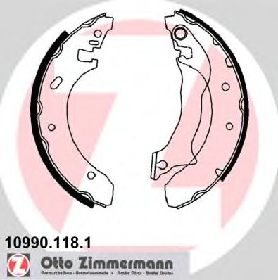ZIMMERMANN 10990.118.1 Тормозные колодоки для FORD MONDEO (Форд Мондэо) ZIMMERMANN 10990.118.1 Тормозные колодоки для FORD MONDEO (Форд Мондэо)