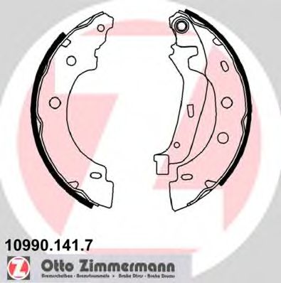 ZIMMERMANN 10990.141.7 Тормозные колодоки 