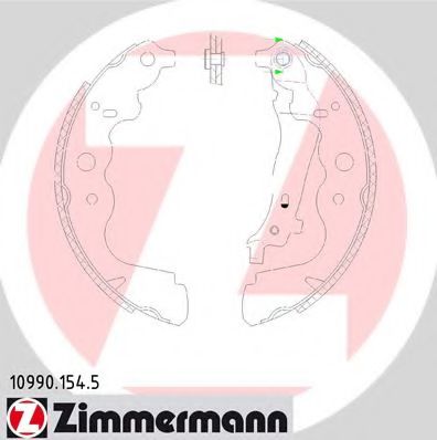 ZIMMERMANN 10990.154.5 Тормозные колодоки для RENAULT ZOE (Рено Зоэ) ZIMMERMANN 10990.154.5 Тормозные колодоки для RENAULT ZOE (Рено Зоэ)