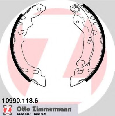 ZIMMERMANN 10990.113.6 Тормозные колодоки для FIAT 500 C (Фиат 500 c) ZIMMERMANN 10990.113.6 Тормозные колодоки для FIAT 500 C (Фиат 500 c)