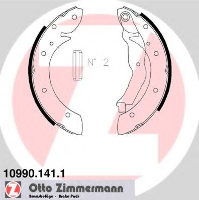 ZIMMERMANN 10990.141.1 Тормозные колодоки 