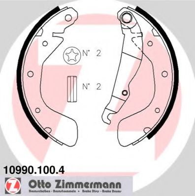 ZIMMERMANN 10990.100.4 Тормозные колодоки для OPEL CORSA B STATION WAGON (Опель Корса б статион вагон) ZIMMERMANN 10990.100.4 Тормозные колодоки для OPEL CORSA B STATION WAGON (Опель Корса б статион вагон)