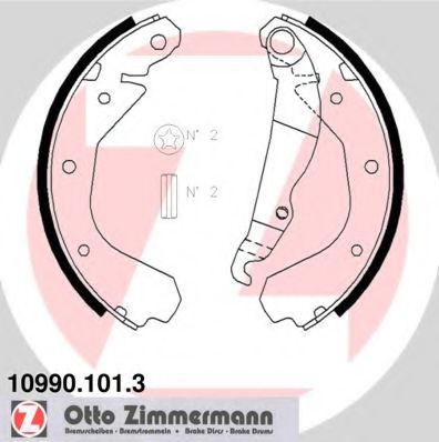 ZIMMERMANN 10990.101.3 Тормозные колодоки 