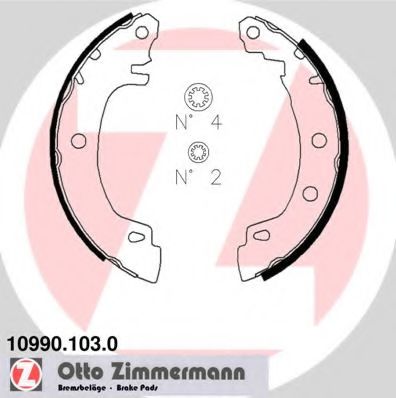ZIMMERMANN 10990.103.0 Тормозные колодоки 