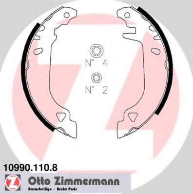 ZIMMERMANN 10990.110.8 Тормозные колодоки 