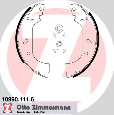 ZIMMERMANN 10990.111.6 Тормозные колодоки 