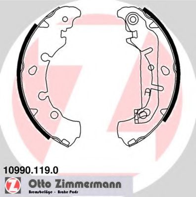 ZIMMERMANN 10990.119.0 Тормозные колодоки для FORD FUSION (Форд Фьюжн) ZIMMERMANN 10990.119.0 Тормозные колодоки для FORD FUSION (Форд Фьюжн)