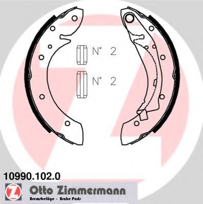 ZIMMERMANN 10990.102.0 Тормозные колодоки для PEUGEOT GRAND RAID (Пежо Гранд раид) ZIMMERMANN 10990.102.0 Тормозные колодоки для PEUGEOT GRAND RAID (Пежо Гранд раид)