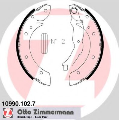 ZIMMERMANN 10990.102.7 Тормозные колодоки 