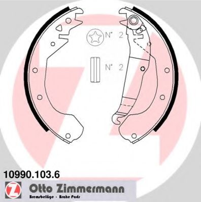 ZIMMERMANN 10990.103.6 Тормозные колодоки 