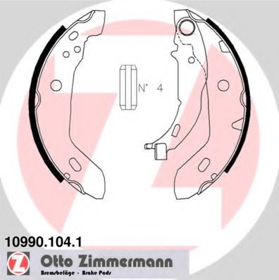 ZIMMERMANN 10990.104.1 Тормозные колодоки 