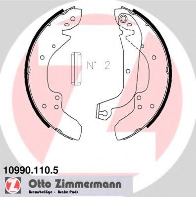 ZIMMERMANN 10990.110.5 Тормозные колодоки 