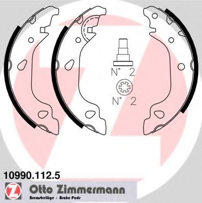 ZIMMERMANN 10990.112.5 Тормозные колодоки 