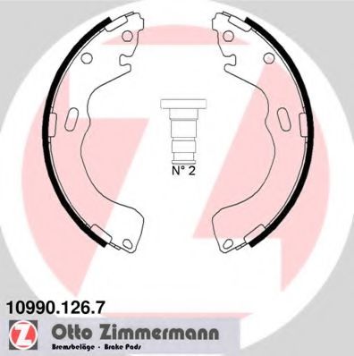 ZIMMERMANN 10990.126.7 Тормозные колодоки для MAZDA (Мазда) ZIMMERMANN 10990.126.7 Тормозные колодоки для MAZDA (Мазда)