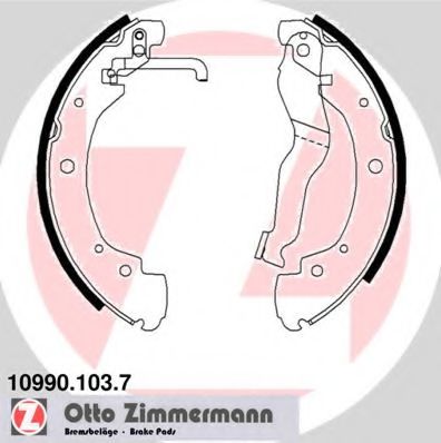 ZIMMERMANN 10990.103.7 Тормозные колодоки для VOLKSWAGEN T4 MULTIVAN (Фольксваген Т4 мултиvан) ZIMMERMANN 10990.103.7 Тормозные колодоки для VOLKSWAGEN T4 MULTIVAN (Фольксваген Т4 мултиvан)