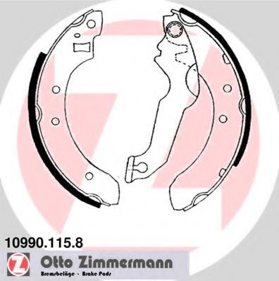 ZIMMERMANN 10990.115.8 Тормозные колодоки для FORD ORION II (Форд Орион 2) ZIMMERMANN 10990.115.8 Тормозные колодоки для FORD ORION II (Форд Орион 2)