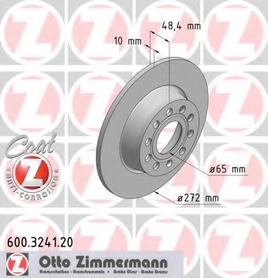 ZIMMERMANN 600.3241.20 Тормозной диск для SEAT (Сеат) ZIMMERMANN 600.3241.20 Тормозной диск для SEAT (Сеат)