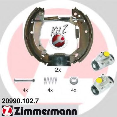 ZIMMERMANN 20990.102.7 Тормозные колодоки для RENAULT SUPER 5 (Рено Супэр 5) ZIMMERMANN 20990.102.7 Тормозные колодоки для RENAULT SUPER 5 (Рено Супэр 5)