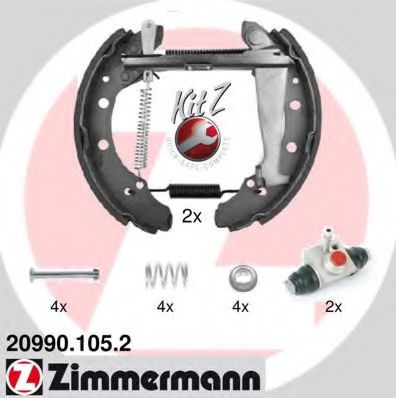 ZIMMERMANN 20990.105.2 Тормозные колодоки для VOLKSWAGEN VENTO (Фольксваген Венто) ZIMMERMANN 20990.105.2 Тормозные колодоки для VOLKSWAGEN VENTO (Фольксваген Венто)