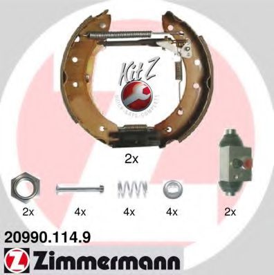 ZIMMERMANN 20990.114.9 Тормозные колодоки 
